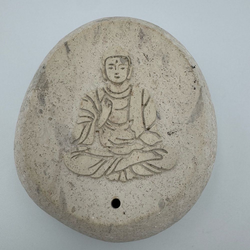 Kathmandu Stone Buddah Meditation‎ Yoga Zen Incense Burner Holder